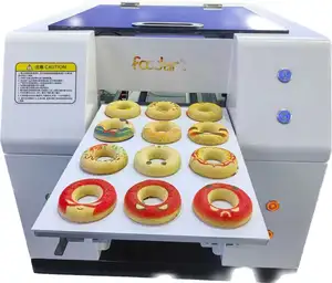 Penjualan langsung dari pabrik pencetak makanan kue permen cokelat mesin cetak tinta dapat dimakan A4 Printer Flatbed Digital