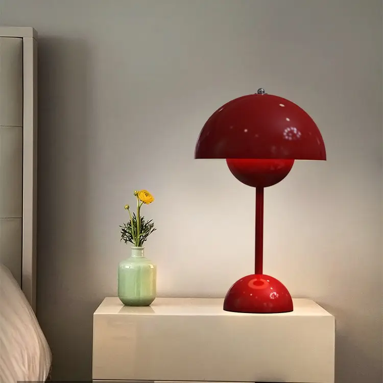 Lampada da scrivania portatile ricaricabile a fungo Newish per soggiorno camera da letto comodino casa ufficio famiglia decorazione per la casa lampada