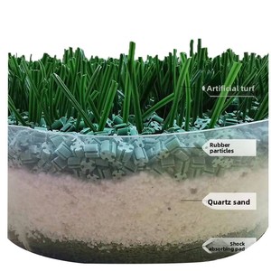 Gazon artificiel QIZHI pour terrains de football et de sport, sans particules, avec remplissage de sable plastique, pour football à <span class=keywords><strong>cinq</strong></span> - Product Image 5