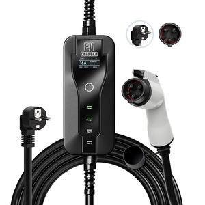 US-standard J1772 New-energy Vehicle Charger 16A <b>Portable</b> On-board <b>Unit</b> <b>AC</b> 220V Display No Grounding Required Charging - Product Image 3