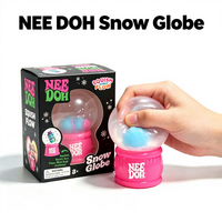 Jouet Squishy NeeDoh, globe à neige lumineux, jouet à presser en TPR, jouet sensoriel anti-stress, cadeau de fête pour enfants et adultes