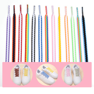 Cordones Planos de Poliéster de 8mm, Coloridos, Blancos, para Calzado Deportivo y Casual - Product Image 1