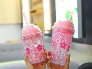 STARLII Tasses réutilisables personnalisées en acrylique à double paroi de 450 ml et 550 ml avec couvercles en dôme et pailles, écologiques, sans BPA, pour le camping - Product Image 5