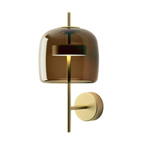 Lámpara de pared de cristal moderna E27 con interruptor LED para dormitorio, pasillo, estudio, diseño nórdico, iluminación decorativa - Product Image 5