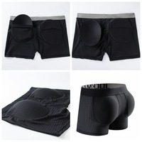 Vente en gros de qualité haut de gamme pour hommes boxeurs sexy en maille respirante pour hommes sous-vêtements avec pochette pour grosse bite avec coussin en éponge