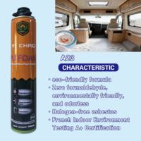 Colle mousse polyuréthane monocomposant YI CHAO A23 750ml pour isolation phonique et modification automobile