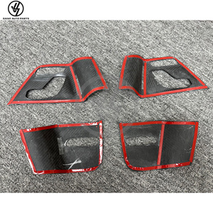 Pegatina de Fibra de Carbono con Acabado Brillante para el Panel Interior de la Puerta, Compatible con Mercedes Benz Clase G W464 G500 G63 2019-2024, Marco Interior del Vehículo - Product Image 5