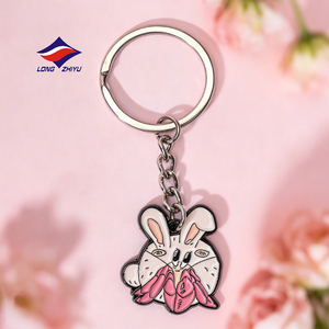 Porte-clés en métal personnalisé Longzhiyu, design citron mignon, émail souple, pour promotion de restaurant et <span class=keywords><strong>boutiques</strong></span> de cadeaux, 20 ans d'expérience - Product Image 3