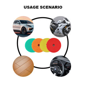 Polisseuse DA 150 mm (6 pouces) pour le detailing automobile, tampon en mousse haute efficacité, éponge de polissage dure, moyenne, douce, facile à utiliser pour les automobiles - Product Image 5