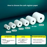 Papel Térmico para Caja Registradora de 80x80 mm, Sin Núcleo, Ultrafino, Blanco, Marca Wanliang, Uso en Oficina, Modelo Chino WL-102, Capa Única