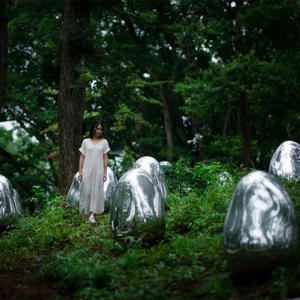 ประติมากรรมรูปไข่ไดโนเสาร์หลากสีสันสำหรับตกแต่งภายนอกอาคาร พร้อมไฟสั่งทำพิเศษสำหรับธีมปาร์คในช่วงเทศกาล ไฟสนามหญ้าแรงดันต่ำสำหรับจัดสวน - Product Image 5