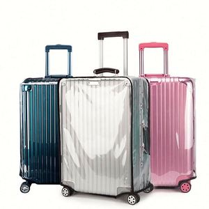 Pvc Transparent Travel Luggage Protector for Carry Waterproof <b>Suitcase</b> Cover Plastic Protective - Product Image 1