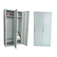 Armoire de bureau métallique réglable, structure KD, armoire de rangement en acier, grande capacité, armoire de classement verrouillable en acier