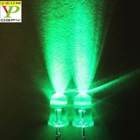 Stock d'usine, diodes LED 5 mm rondes transparentes F5, blanc/vert/rouge/bleu/jaune/orange/rose/violet, haute qualité, 1000 pièces par sac