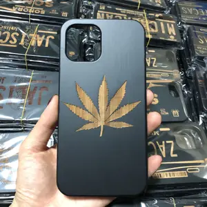 Bendera Meksiko Casing Ponsel Kayu Hitam Ukiran Kayu Casing Bambu untuk Iphone 14 12 13 11 Pro Max XR XS 678