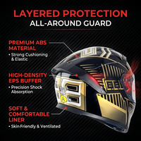 Casque de moto modulaire 4 saisons avec visière anti-buée, double visière, ABS, intégral, pour hommes et femmes