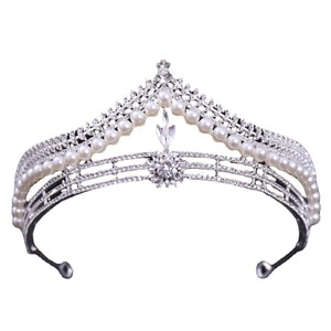 Nuova Corona di Fiori di Alta Qualità, Accessori per Capelli da Sposa, Tiara Nuziale con Cristalli per Donna - Product Image 6