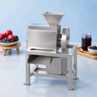 Hoge capaciteit tomaten-, guave- en mangopitverwijderaar en -pulpmachine voor fruitverwerkingsbedrijven, 380V motor, hoge productiviteit