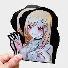 Waifu Anime Motion <span class=keywords><strong>Sticker</strong></span> Waifu <span class=keywords><strong>Girl</strong></span> 3D Motion <span class=keywords><strong>Car</strong></span> <span class=keywords><strong>Sticker</strong></span> de chicas sexy - Product Image 4