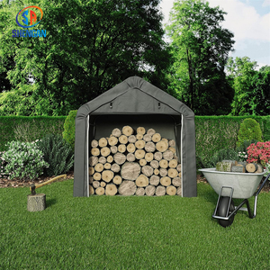 Abri de <span class=keywords><strong>jardin</strong></span> en acier métallique imperméable pour patio extérieur, abri de rangement pour voiture, 6x6 pieds, 1,8x1,8 m - Product Image 3