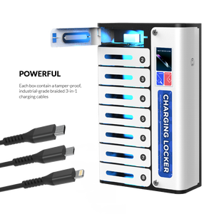 Y2 Power MIA Premium, <span class=keywords><strong>casier</strong></span> de recharge <span class=keywords><strong>pour</strong></span> téléphone <span class=keywords><strong>portable</strong></span> à 8 baies, station de recharge rapide, armoire de recharge sécurisée avec écran tactile - Product Image 4