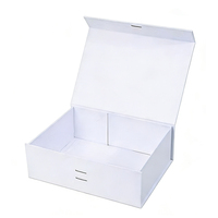 Boîte cadeau de luxe personnalisée en gros avec logo pour robe de mariée, boîte pliable à couvercle magnétique, petite boîte en papier pour emballage