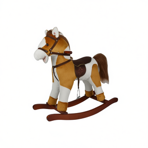 Rocking Horse 46 Cm Plush <b>Toy</b> For Kids Ride On <b>Animal</b> - Product Image 2