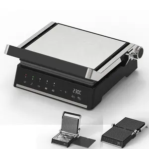 Digital Indoor Panini Grill Multifunktion mit Touchscreen Elektrische Sandwich presse Rauchfreier Grill Grill Kontakt grill