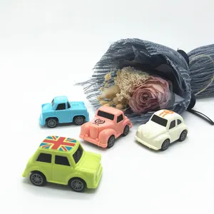 Wholesale Plastic Cartoon Retro Classic Small Car Beetle Mini Toy Kid Pull Back Inertia Car For Kids Gift
