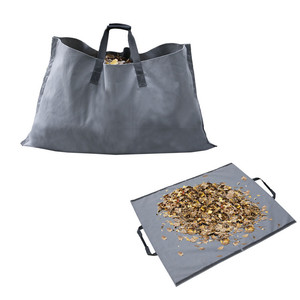 Bolsa de lona para hojas 2 en 1, impermeable, plegable, para almacenamiento de basura de jardín, para patio, césped, tapete de plantación - Product Image 5