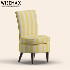 WISEMAX francese vintage divano sedia in tessuto <span class=keywords><strong>con</strong></span> schienale rotondo easy chair <span class=keywords><strong>con</strong></span> sopra imbottito cuscino per camera da letto vanity chair - Product Image 5