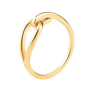 yunnique Fashion <b>Ring</b> Geometric Knot Design Rose Gold Gold Silver Women's Jewelry Gift - Product Image 5