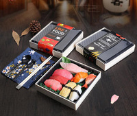 Boîte à bento japonaise rectangulaire en bambou et bois recyclable avec compartiments personnalisés et revêtement UV pour la présentation des aliments