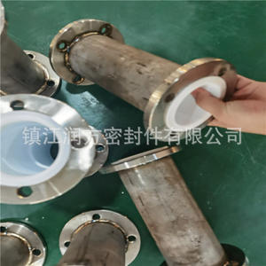 Pipa flensa lurus PTFE, dilapisi dengan baja tahan karat - Product Image 5