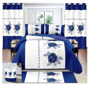 Juego de cama de 8 piezas para <span class=keywords><strong>3</strong></span> <span class=keywords><strong>personas</strong></span> con cortinas a juego set di biancheria da letto set 8 pezzi copriletto king size set di cotone - Product Image 4