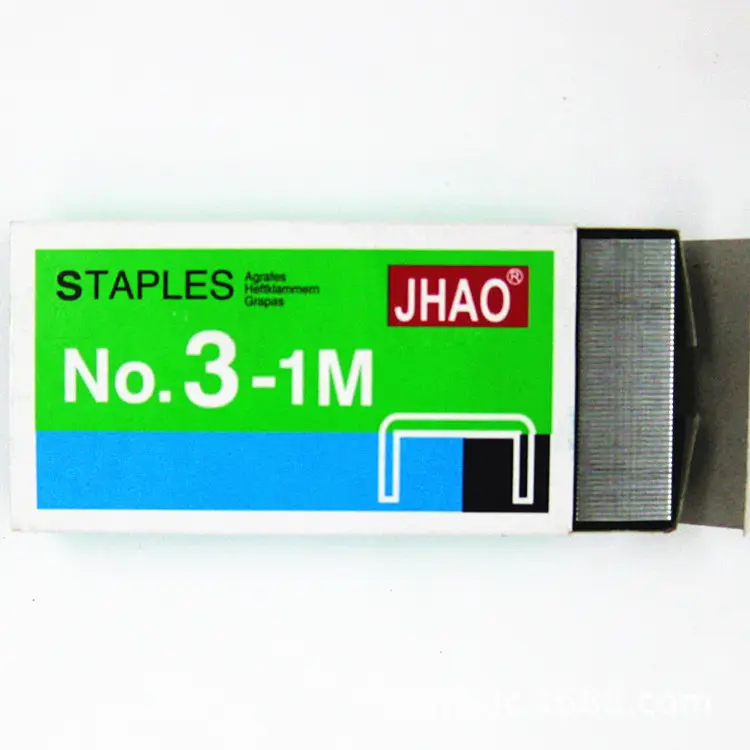 China Manufacturer Supply Green Boxes 24/6 Uniform Normal Staple Pins For School Staples