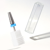 Foret à ongles haute précision 5-en-1, tige de 3/32 po, rotation avant-arrière pour vernis gel, cuticules et ongles en acrylique