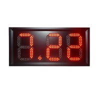 Jhering Offre Spéciale RF télécommande LCD contrôle 8 pouces 3 chiffres alliages d'aluminium LED gaz station-service prix écran signe
