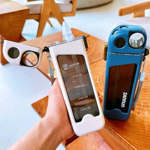 Cốc nước ép cà phê hình vuông kiểu C84, bình nước thể thao nhựa hình chữ nhật đơn giản, bình nước tập gym có ống hút - Product Image 4