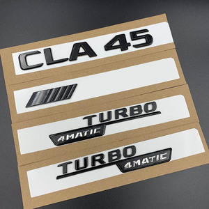 Lettres de voiture 3D en ABS, emblèmes de voiture en gros pour Mercedes AMG <span class=keywords><strong>A45</strong></span> GLA45 CLA45 GLC43 GLC63S GLE43 GLS63 <span class=keywords><strong>V8</strong></span> BITURBO 4MATIC - Product Image 4