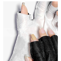 Gants de protection Uv UPF50 + Nail Art Gants de protection de lampe Uv pour ongles en gel pour manucure uv