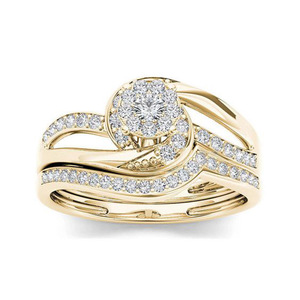 Anello con Accenti in Cristallo per Donne, Elegante Anello alla Moda, Accessorio per Uso Quotidiano e Feste - Product Image 3
