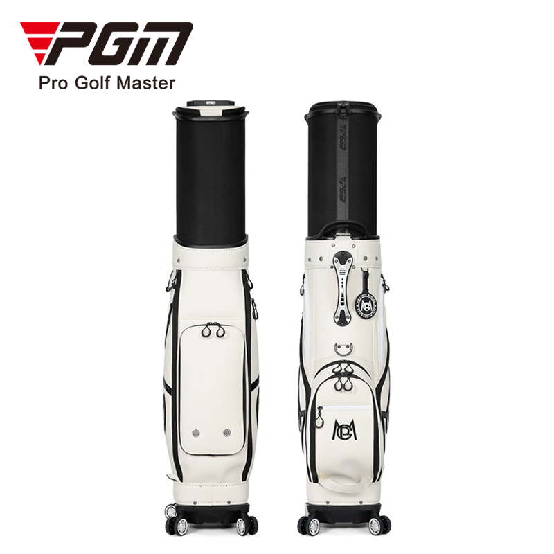 PGM QB153 Golf Travel Bag - Ultimate Hard Case with Wheels