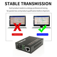 Convertisseur de média fibre optique Gigabit TiNCAM LC 20KM avec port SFP pour FTTH FTTB Fibre vers Ethernet Surveillance CCTV