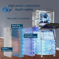 Machine à glaçons commerciale pour entreprises, machine à fabriquer des blocs de glace, machine à glaçons