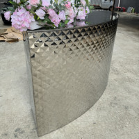 Chaud recommander Patten décoration fournitures en acier inoxydable mariage jus Bar comptoir argent Bar Table