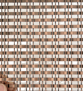 Maille métallique en acier à armure simple, maille métallique décorative <span class=keywords><strong>de</strong></span> couleur cuivre pour façade architecturale/design d'intérieur/écrans <span class=keywords><strong>de</strong></span> séparation - Product Image 5