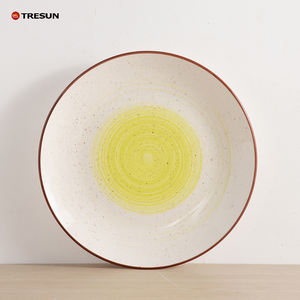 Service de table en grès de luxe, peint à la main, motif en spirale, design en spirale, durable, logo personnalisé, passe au lave-vaisselle, TRESUN - Product Image 5