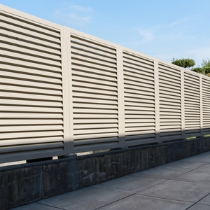 Panneau <span class=keywords><strong>de</strong></span> clôture horizontal en aluminium SINGO, cadre thermolaqué, écran d'intimité, clôture <span class=keywords><strong>de</strong></span> sécurité, antirouille, écologique pour - Product Image 6