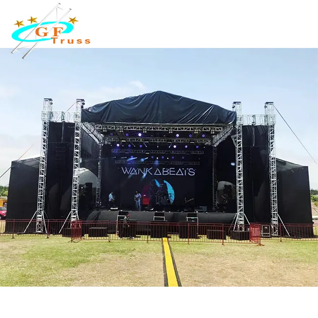 Aluminum Lighting Truss with roof stage platform Customized truss for Event